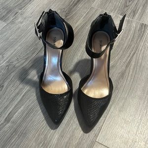 Style & Co. black pumps with ankle strap. Size 6.5